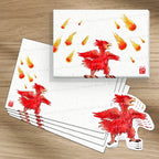 Chocobo comète Final Fantasy - Set de correspondance - Enveloppe, carte et sticker