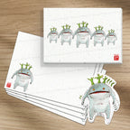 Goobbue Family Final Fantasy - Set de correspondance - Enveloppe, carte et sticker
