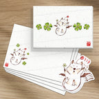 Mog chanceux Final Fantasy - Set de correspondance - Enveloppe, carte et sticker
