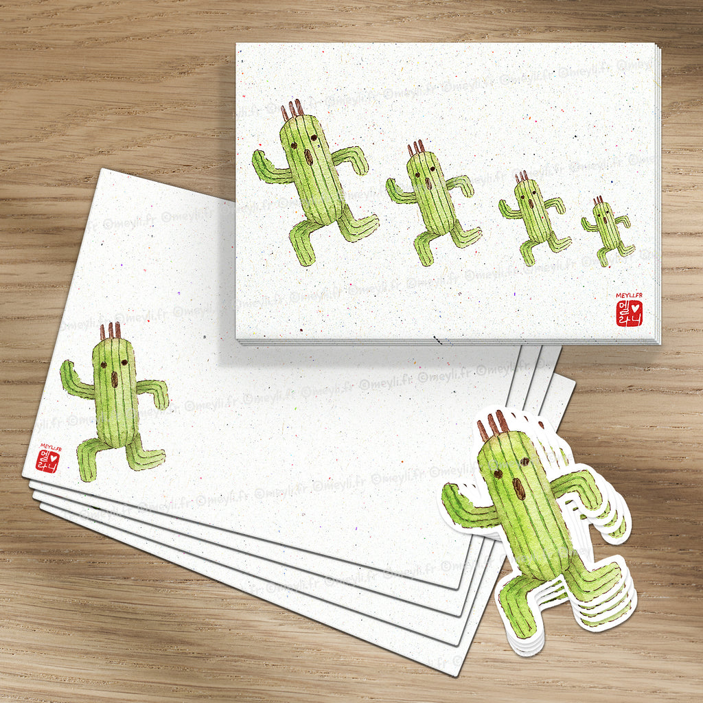 Pampa Family Final Fantasy - Set de correspondance - Enveloppe, carte et sticker