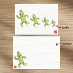 Pampa Family Final Fantasy - Set de correspondance - Enveloppe, carte et sticker