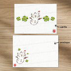 Mog chanceux Final Fantasy - Set de correspondance - Enveloppe, carte et sticker