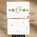 Mog chanceux Final Fantasy - Set de correspondance - Enveloppe, carte et sticker