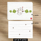 Mog chanceux Final Fantasy - Set de correspondance - Enveloppe, carte et sticker