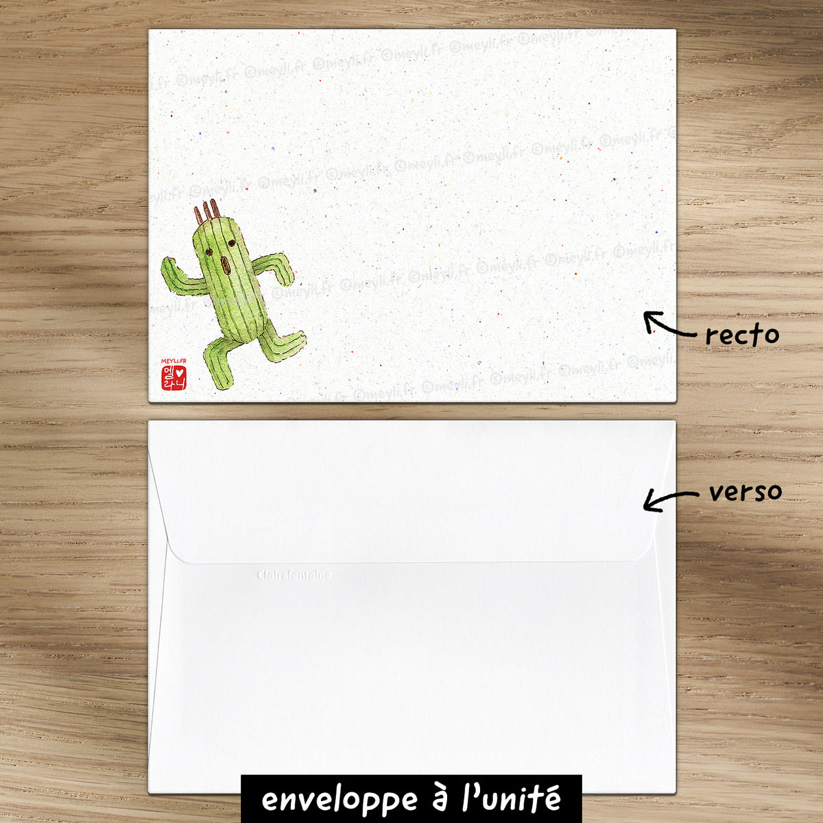 Pampa Family Final Fantasy - Set de correspondance - Enveloppe, carte et sticker - 2) Enveloppe à l'unité
