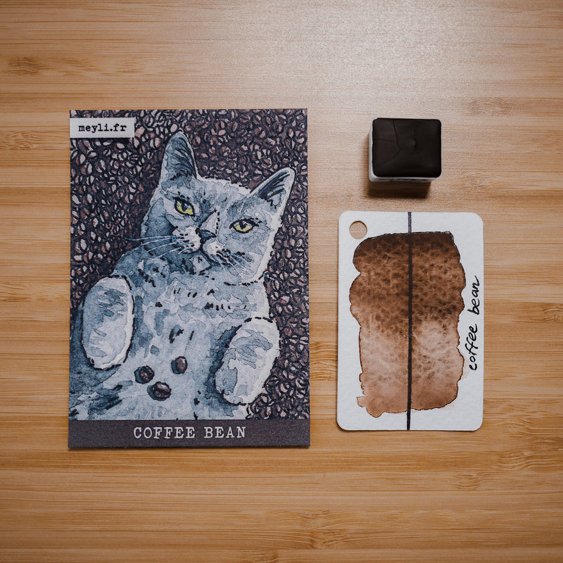 Coffee bean - PATOUNE COLORS (Aquarelle artisanale)