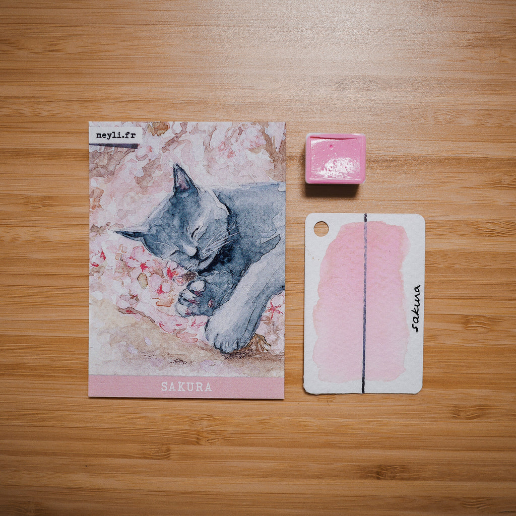 Sakura - PATOUNE COLORS (Aquarelle artisanale)