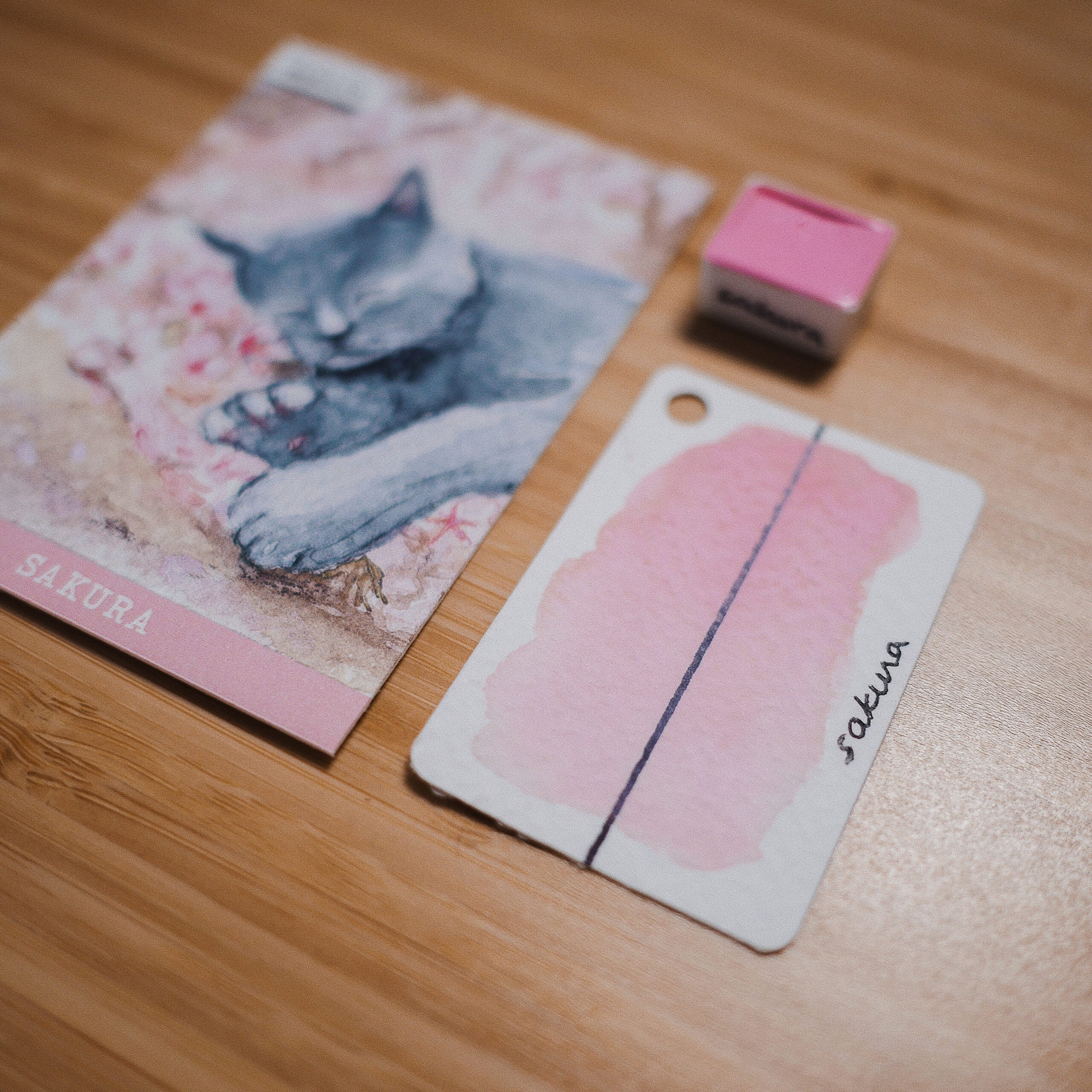 Sakura - PATOUNE COLORS (Aquarelle artisanale)