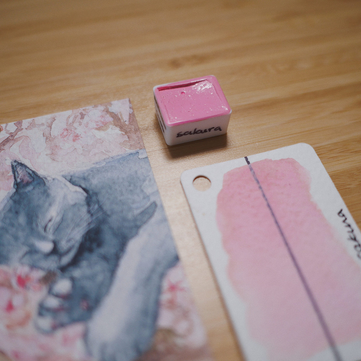 Sakura - PATOUNE COLORS (Aquarelle artisanale)