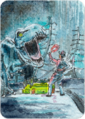 Jurassic Park - Original Artist Card ACEO