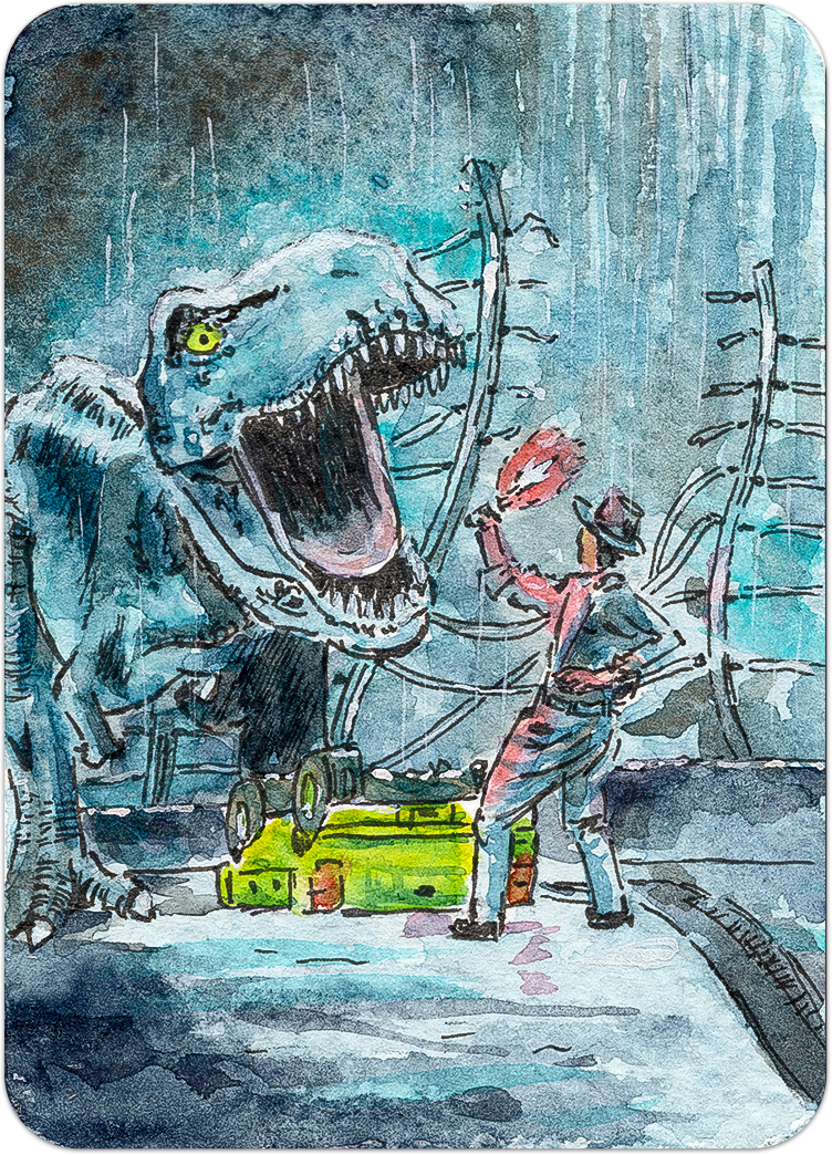 Jurassic Park - Original Artist Card ACEO