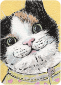 Tu me fais un bisou ? - Original Artist Card ACEO