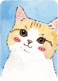 Entre Ciel et Ronrons - Original Artist Card ACEO