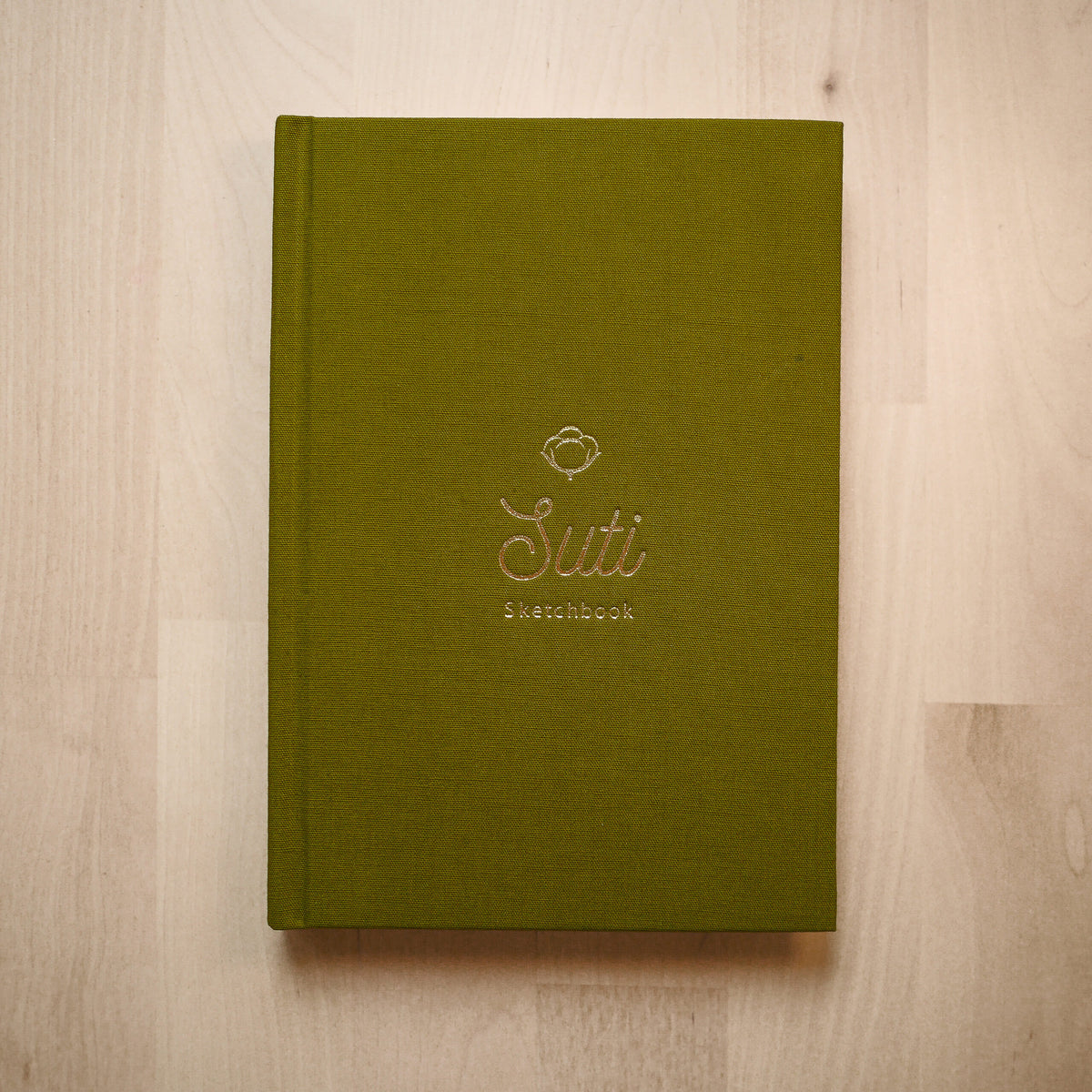 Suti Sketchbook Portrait - 100% Coton fait main - Vert
