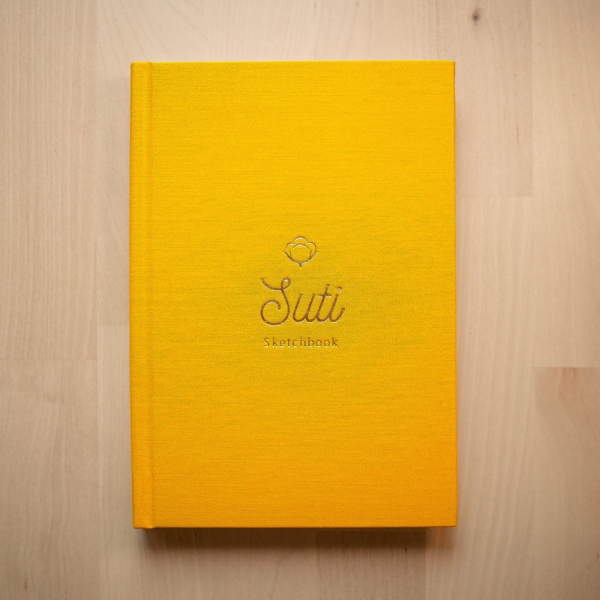 Suti Sketchbook Portrait - 100% Coton fait main - Jaune