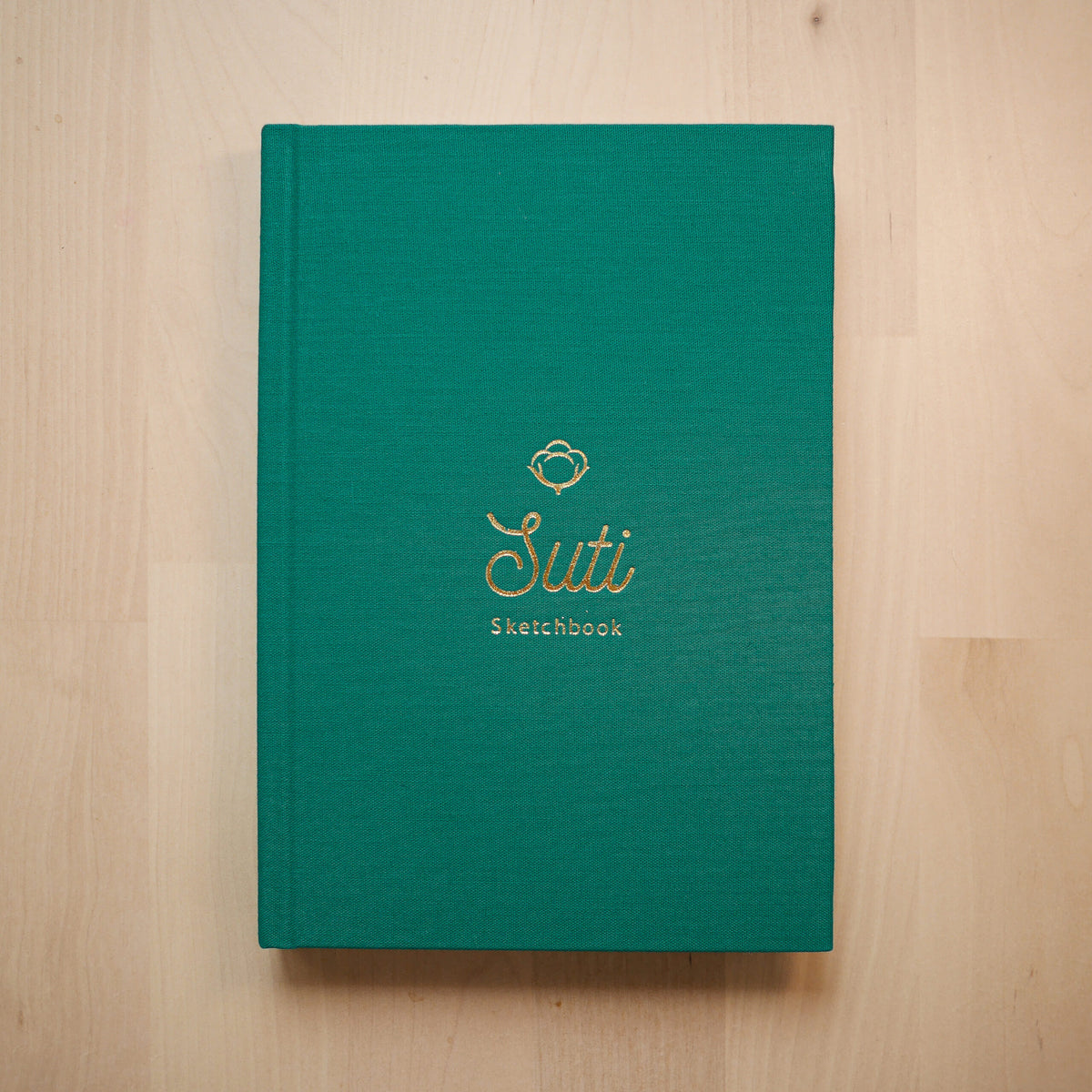Suti Sketchbook Portrait - 100% Coton fait main - Cyan