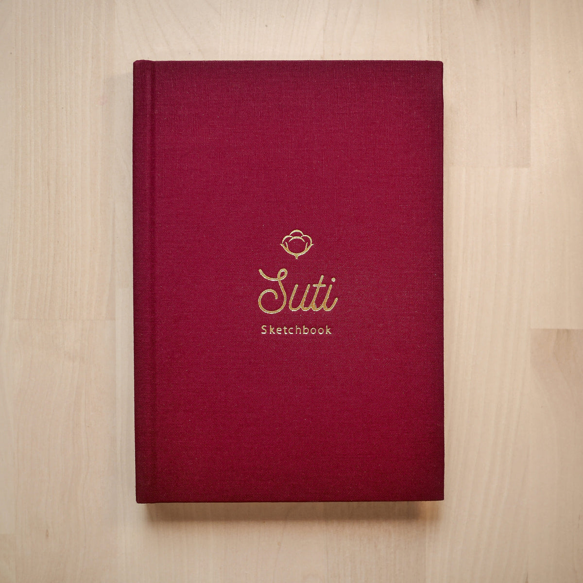 Suti Sketchbook Portrait - 100% Coton fait main - Bordeau