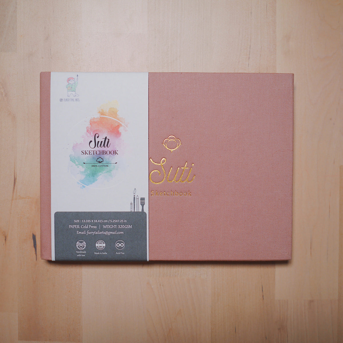 Suti Sketchbook Paysage - 100% Coton fait main