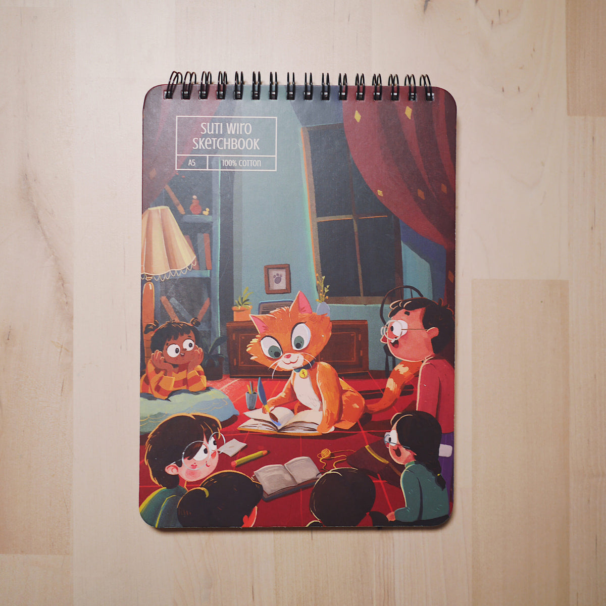 Suti Sketchbook Spirale A5 - 100% Coton fait main