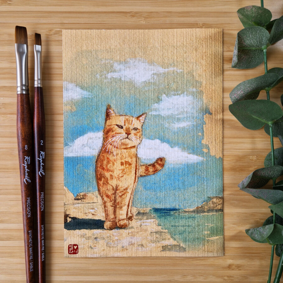 Le Chat et les Récifs du Silence - Illustration