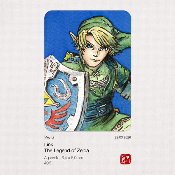 Link, The Legend of Zelda - Original Artist Card ACEO