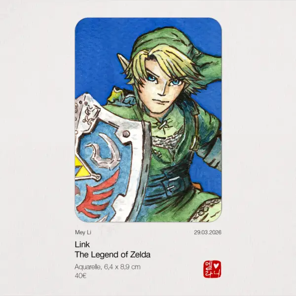 Link, The Legend of Zelda - Original Artist Card ACEO